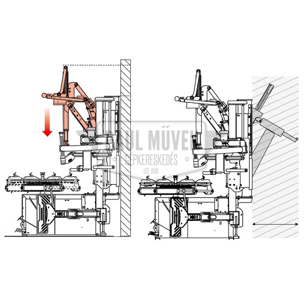 FASEP RASE.2039 SZUPERAUTOMATA KERÉKSZERELŐ SEGÉDKARRAL (INV.)