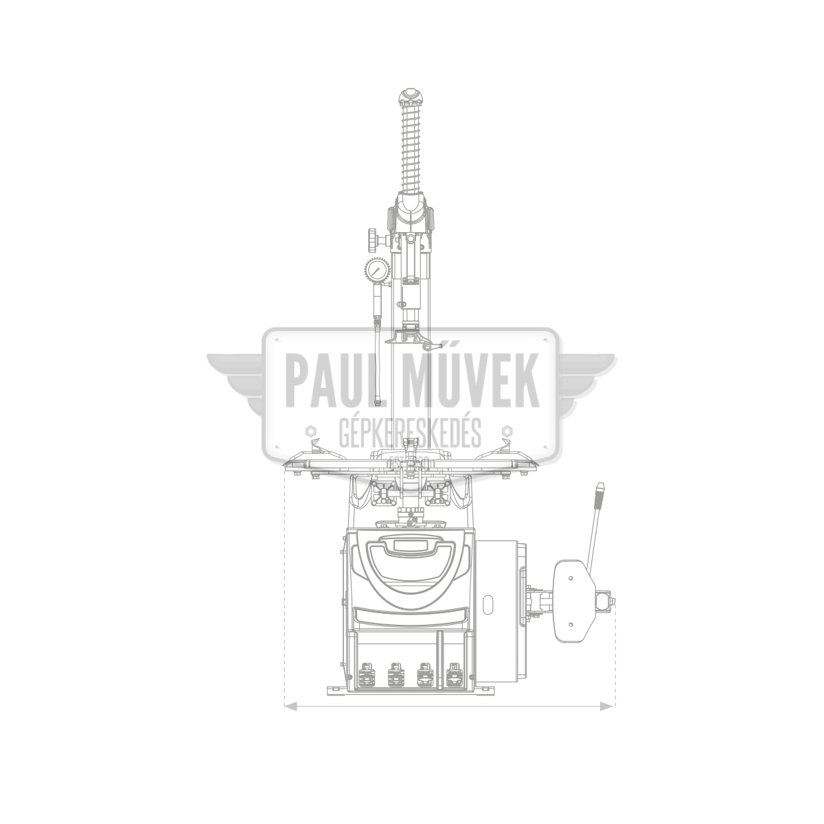 BRIGHT LC885ITN Automata Kerékszerelő Segédkarral (AL390)