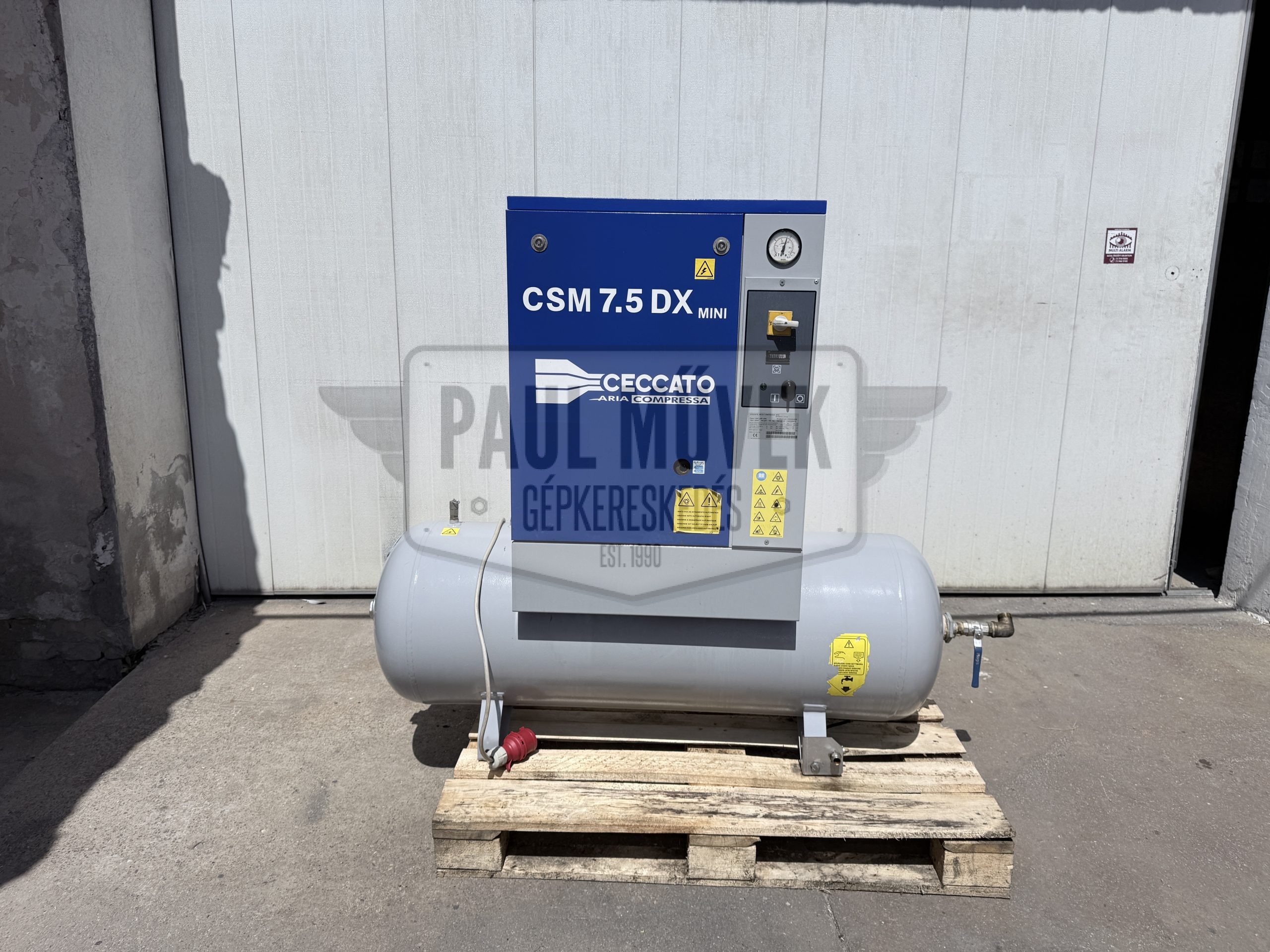 CECCATO CSM7,5XM 200L CSAVARKOMPRESSZOR LÉGTARTÁLLYAL (5.5kW, 200L, 2005)