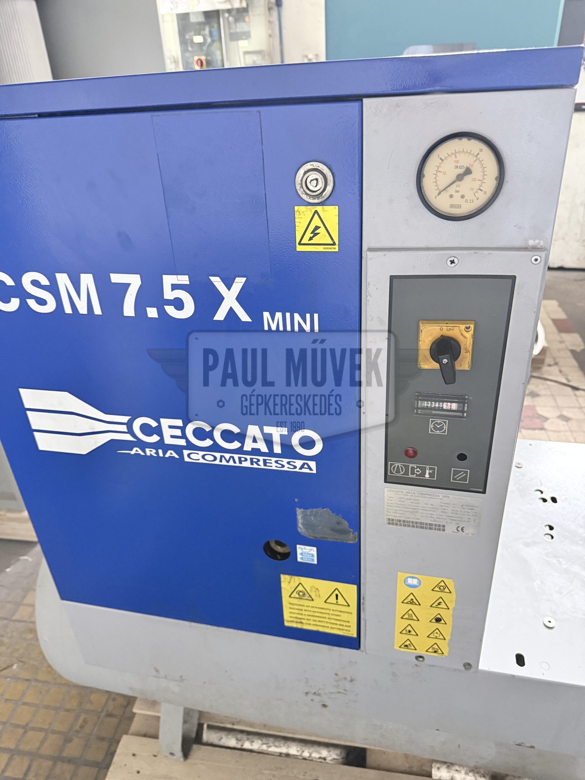 CECCATO CSM7,5XM 200L CSAVARKOMPRESSZOR LÉGTARTÁLLYAL (5.5kW, 200L, 2005)